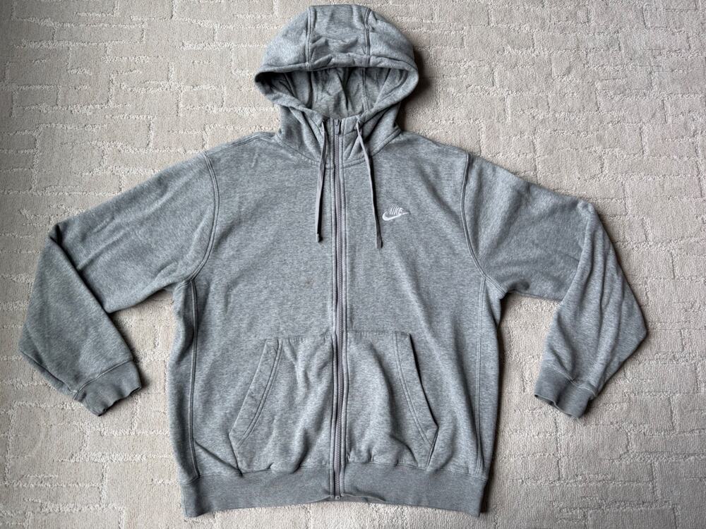 Nike Sportswear Club Fleece Hoodie Mens Full Zip Swoosh Logo
